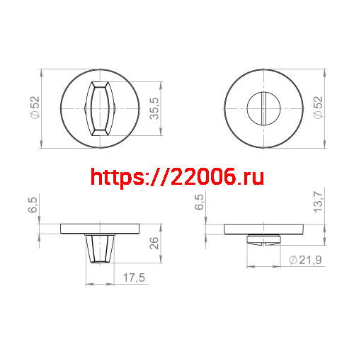 Ручка Fuaro (Фуаро) поворотная BK6.R.ZLR52 SSC-16 сатинированный хром фото 3