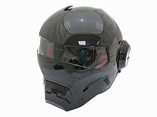 Мотошлем закрытый MASEI 610 черный (L)