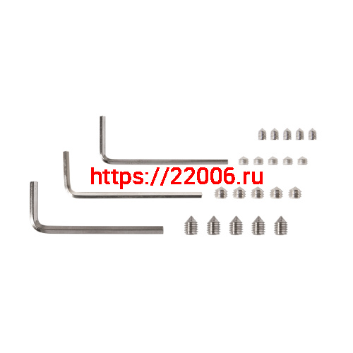 Набор винтов Ajax (Аякс) для ручек дверных (М6х8, М6х5, М5х4, M4x6, шестигранники)