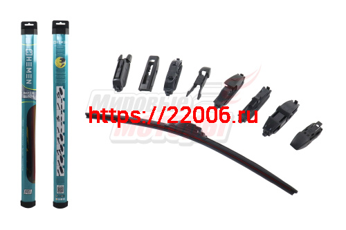 Щётка стеклоочистителя бескаркасная Sport-Design HEMEN 550 мм + 8 адаптеров (HBL550) Щётка стеклоочистителя бескаркасная Sport-Design HEMEN 550 мм + 8 адаптеров (HBL550)