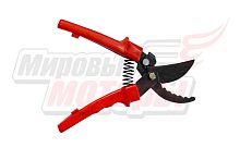 Секатор садовый СПЗ-220 с зубом, красные пласт.ручки