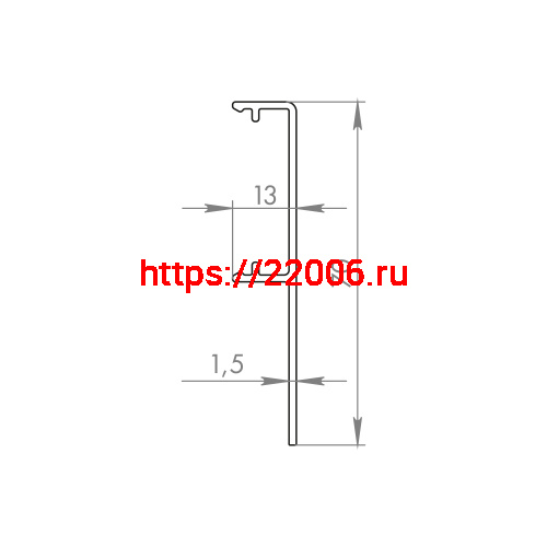 Декоративная Armadillo (Армадилло) планка SLD.Comfort-PRO/2000 cover BL черный фото 2