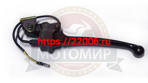 Рычаг тормоза скутер CITY левый в сборе с кронштейном