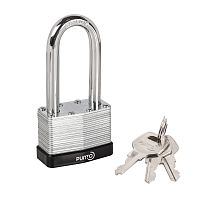 Замок Punto (Пунто) навесной PK-6550L 3 key англ. длиная дужка