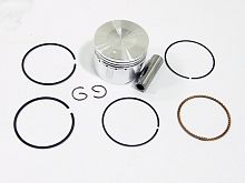 Поршень 52,40 мм 4 такт. Delta 110 см3, TTR125, Kayo (кольца, палец d13мм, стопорн кольца) STD