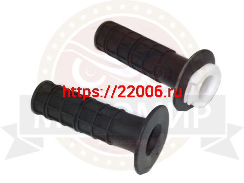 Ручка руля правая (газа) Fighter 250 в сборе (с резинкой) + руля левая (резинка) (компл.)