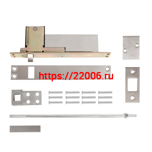 Шпингалет Fuaro (Фуаро) автоматический RIGEL-AUTO-set/171 12x12х80 мм (ход 18,75 мм, шток 200 мм) для мет.дверей фото 4