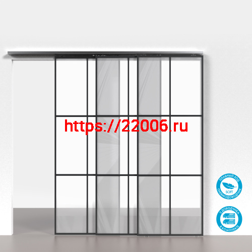 Комплект Armadillo (Армадилло) для профильных телескопических дверей SLD.Comfort-PRO.SET5.PROF telescope/80