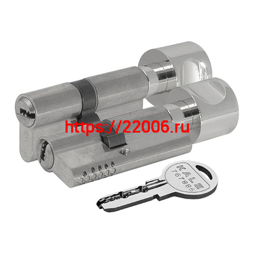 Цилиндровый механизм Kale kilit (Кале килит) с вертушкой 164 OBS SCE/110 (40+10+60) mm никель 5 кл. фото 3