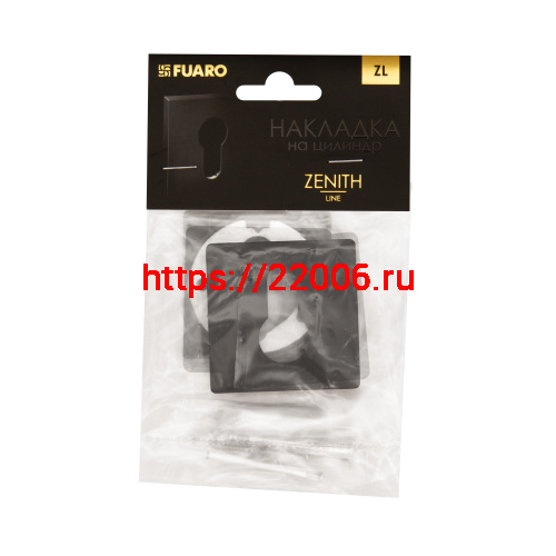 Накладка Fuaro (Фуаро) на цилиндр ET.K.ZL52 BL-24 черный фото 2