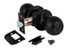 Ручка Fuaro (Фуаро) защелка DK672/BL BL-BK (672/BL BL-B) ( фик.) черный