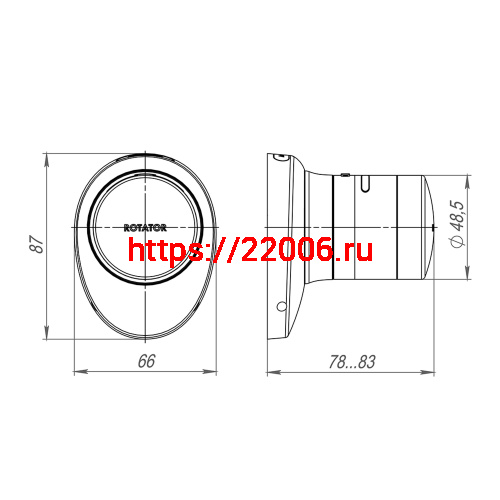 Электронный Armadillo (Армадилло) замок ROTATOR EL.RT01.01 СP хром фото 5