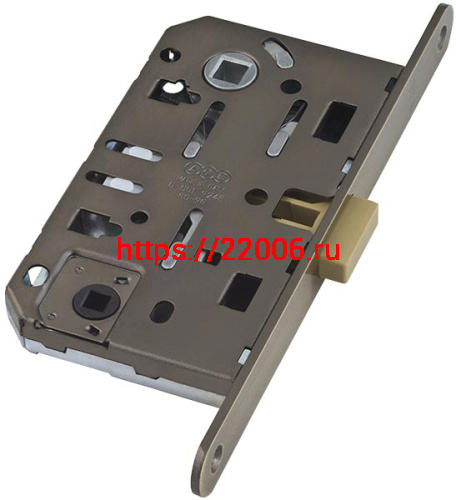 B06102.50.12 AGB (АГБ) (=B04102,B05102) Защелка врезная WC (ант. бронза) тех. уп. без отв. пл. MEDIANA POLARIS