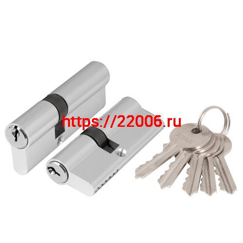 Цилиндровый Ajax (Аякс) механизм (AX100/80) AX1000Key80 (35+10+35) CP хром