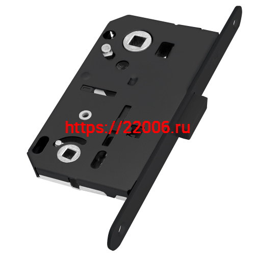 Замок Bonaiti (Бонаити) межкомнатный магнитный под WC B-FORTY N62 с отв. пл. F45 (черный), планка 190 мм фото 3