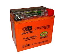 Аккумулятор 12В  5 А/ч  UTX5L-BS iGEL, OUTDO  (114х70х106) обратная пол., для Альфы