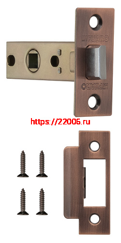 Защелка Fuaro (Фуаро) врезная METF12-45-25 (F12-45-25) AC медь