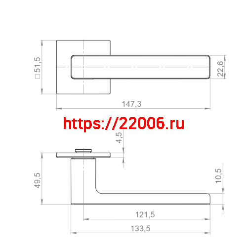 Ручка Armadillo (Армадилло) раздельная K.YM.TOFFEE MWSC-33 итальянский тисненый фото 5