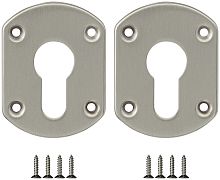 Накладка Fuaro (Фуаро) на цилиндр ESC.C+C/OV.set (ESC031) SN мат.никель (2шт.)