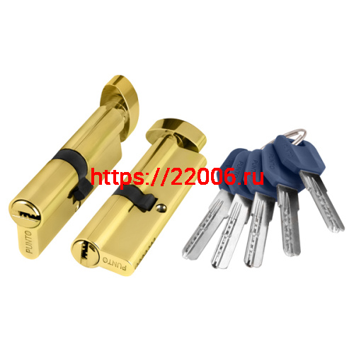 Цилиндровый Punto (Пунто) механизм (Z402/60) Z4002Knob60(25+10+25) с вертушкой PB латунь