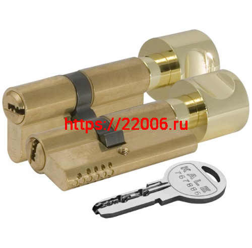 Цилиндровый механизм Kale kilit (Кале килит) с вертушкой 164 OBS SCE/62 (26+10+26) mm латунь 5 кл. фото 3