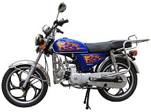 Мопед Альфа 110сс (обод литой черный, резина повышенной проходимости)