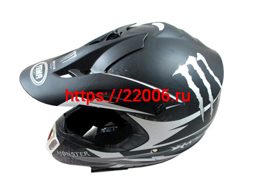 Мотошлем YM-910 черный матовый (XL) Monstr