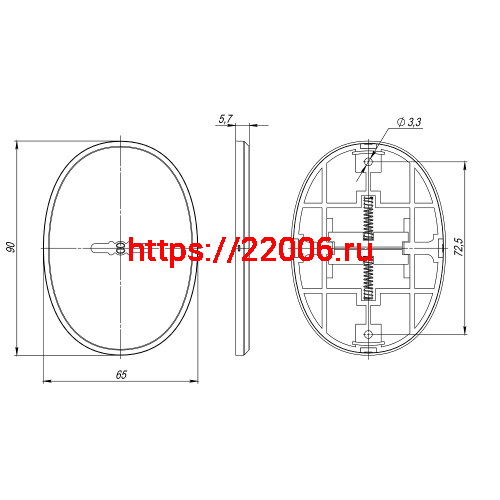 Накладка Fuaro (Фуаро) на сувальдный замок ESC.S-auto.ECO/OV.477 (ESC 477 eco) с авт. шторками BL черный фото 3