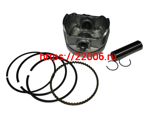 Поршень 65,00 мм 4 такт.  CBB250 см3 Zongshen ZS 165FMM (кольца, палец, стопорн. кольца) фото 2