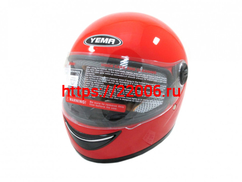 Мотошлем YM-205 KIDS красный (S)