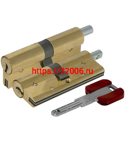 Цилиндровый механизм Cisa (Чиза) под вертушку RS3 OL3S2-29.66 (90 мм/40+10+40), ЛАТУНЬ