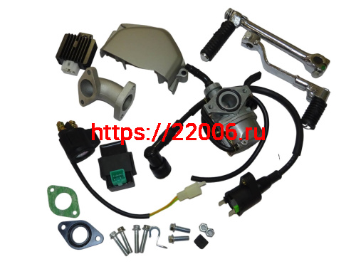 Двигатель 4т. 110 см3  YX-110 (1P53FMH) (возд охл., МКПП4, все вверх, эл+кик) НИЖ.ЭЛ.СТ для питбайко фото 2