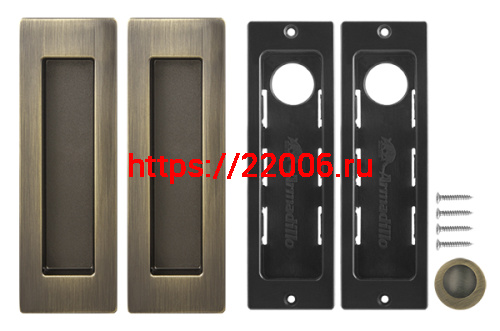 Ручка Armadillo (Армадилло) для раздвижных дверей SH.URB153.010 (SH010 URB) АВ-7 бронза фото 5