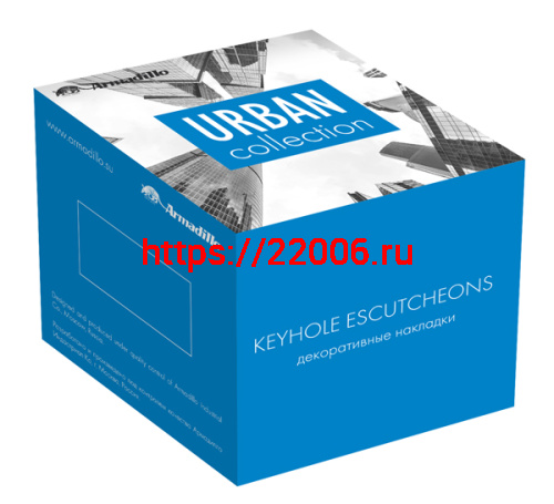 Накладка Armadillo (Армадилло) NORMAL PS URB CP-8 Хром 2 шт фото 2