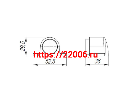 Упор Punto (Пунто) дверной напольный DFIX/F52 (DS PF-52 ) GR-23 графит фото 3