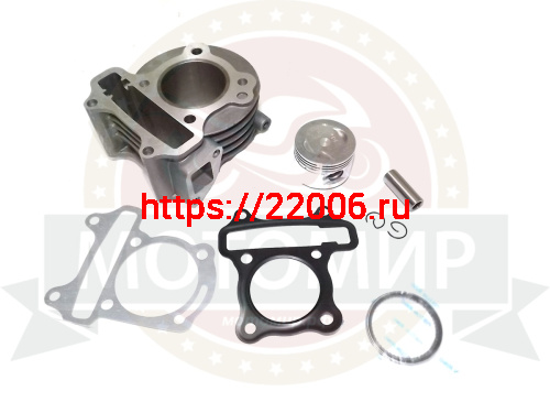 Цилиндр в сборе с поршнем 4-х такт. скутер (50см3) 39,00 мм, H70мм, h53мм (цил.+поршень+палец+кол.) Цилиндр в сборе с поршнем 4-х такт. скутер (50см3) 39,00 мм, H70мм, h53мм (цил.+поршень+палец+кол.)