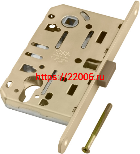 Корпус AGB (АГБ) врезного замка магнитный под цилиндр MEDIANA POLARIS B06103.50.23 (матовая латунь)