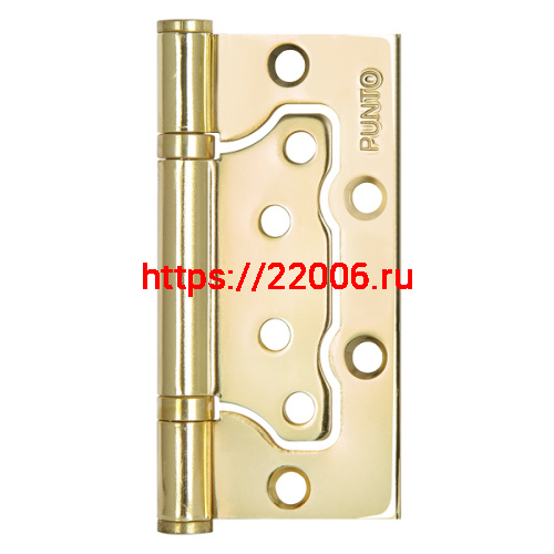 Петля Punto (Пунто) универсальная без врезки IN4200W PB (200-2B 100x2,5) латунь