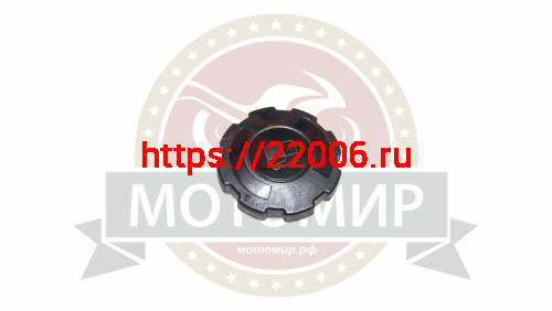 Крышка бензобака 168F-В черная пласт с гранями (пришла как 98096)