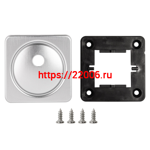 Накладка Fuaro (Фуаро) на шток цилиндра ESC.O.MSC/K.62 SSC-16 сатинированный хром (1шт.) фото 2