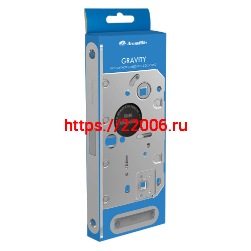 Магнитная Armadillo (Армадилло) защелка WC с ответной планкой GRAVITY G01.190.50.96 BL черный фото 2