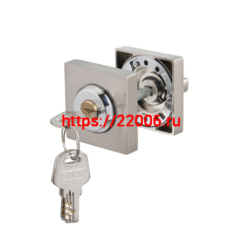 Ручка поворотная Ajax (Аякс) с фиксацией ключом BK6.FIX.JK SN-3 мат.никель