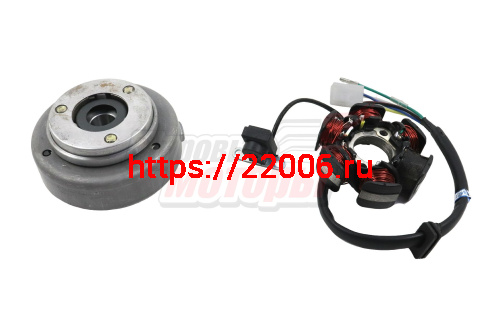 Зажигание в сборе с маховиком 1P47FMD,1P47FME,1P52FMH (70,90,110cc с реверсом)