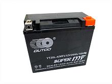 Аккумулятор OUTDO VRLA YT20L-4(MF) (12v/20hr) залитый гермитичный (177*88*155) 4