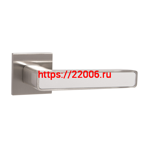 Ручка Punto (Пунто) раздельная K.ARC.Q52.MARS SN/WH-19 матовый никель/белый