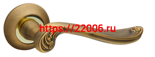 Ручка Fuaro (Фуаро) раздельная R.RM54.ART (ART RM) AB/GP-7 бронза/золото