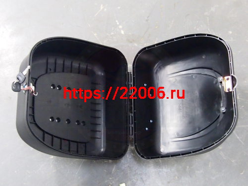 Кофр задний пластик JX Альфа, черный матовый фото 2