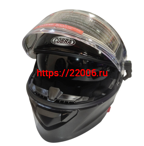 Шлем модуляр COBRA EC H271, черный глянцевый СНЕГОХОДНЫЙ, размер L фото 2 Шлем модуляр COBRA EC H271, черный глянцевый СНЕГОХОДНЫЙ, размер L фото 2