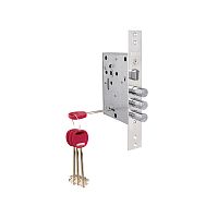 Замок Kale kilit (Кале килит) врезной сувальдный с защёлкой 442/L , 4 кл. (кл. 60 мм)