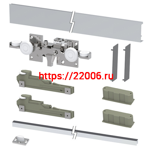 Раздвижная Armadillo (Армадилло) система HIDDEN/40 с профилем фото 2